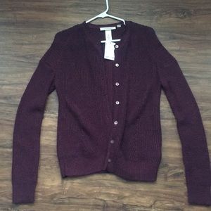 H&M maroon cardigan